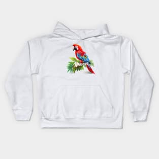 Scarlet Macaws Kids Hoodie